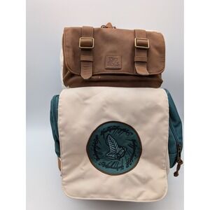 Lord of the Rings Boxlunch Backpack Leaf of Lorien Fellowship Canvas Brown READ!